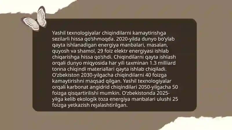 Chiqindisiz ishlab chiqarish texnologiyalari 4