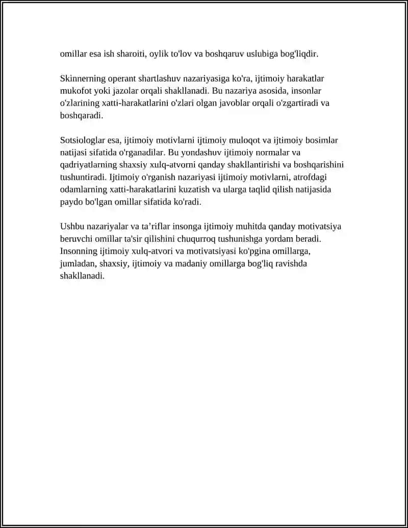 IJTIMOIY XULQ MOTIV VA MOTIVATSIYASI 4