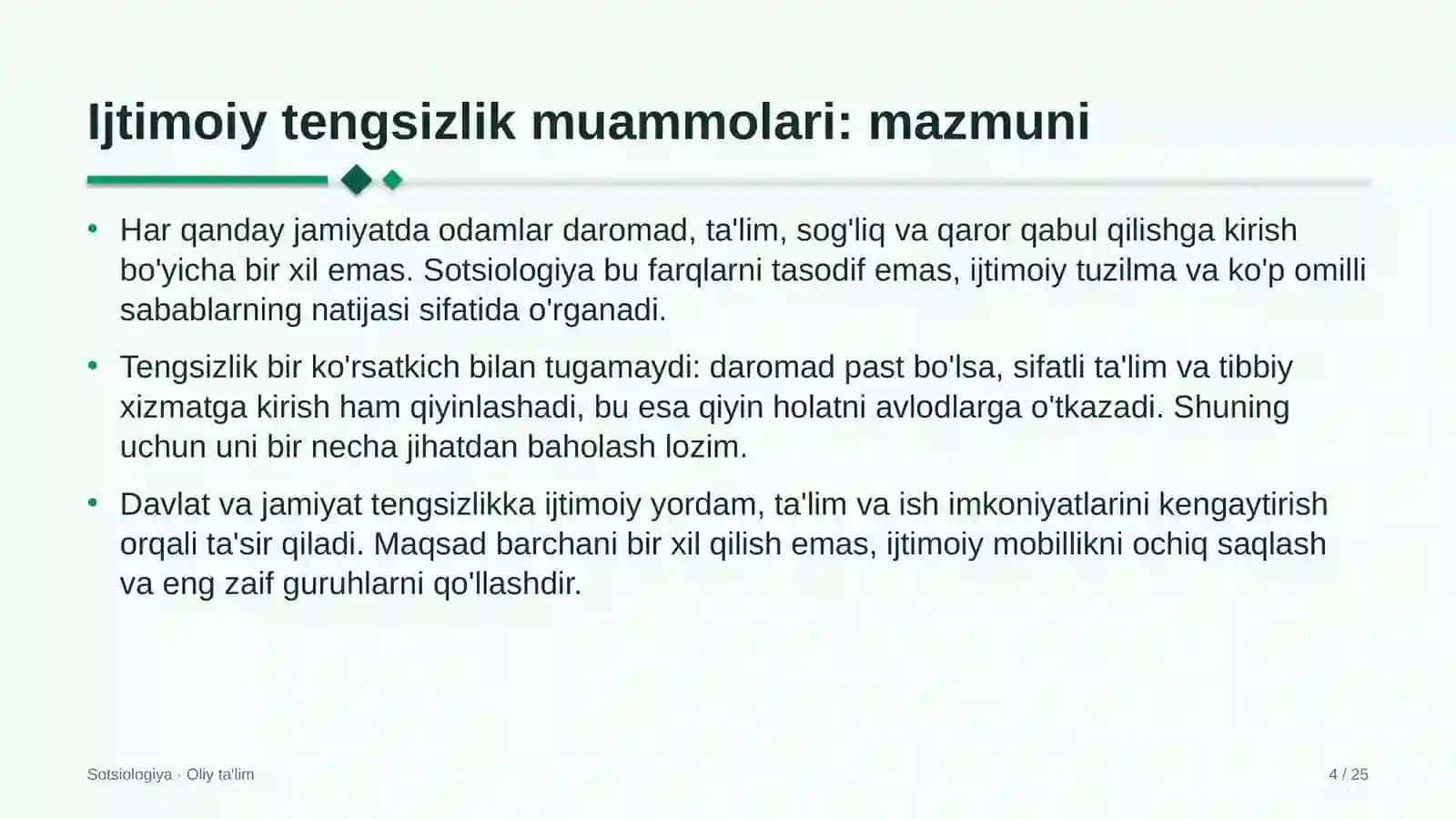 Kompyuter tarmoqlarini boshqarishda ijtimoiy tengsizlik muammolari 4