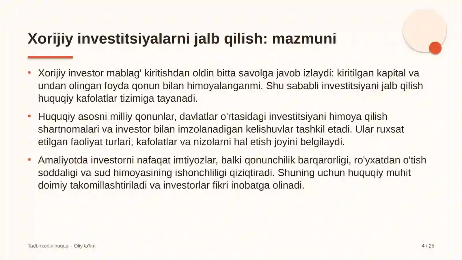 Etnoturizmda xorijiy investitsiyalarni jalb qilishning huquqiy asoslari 4