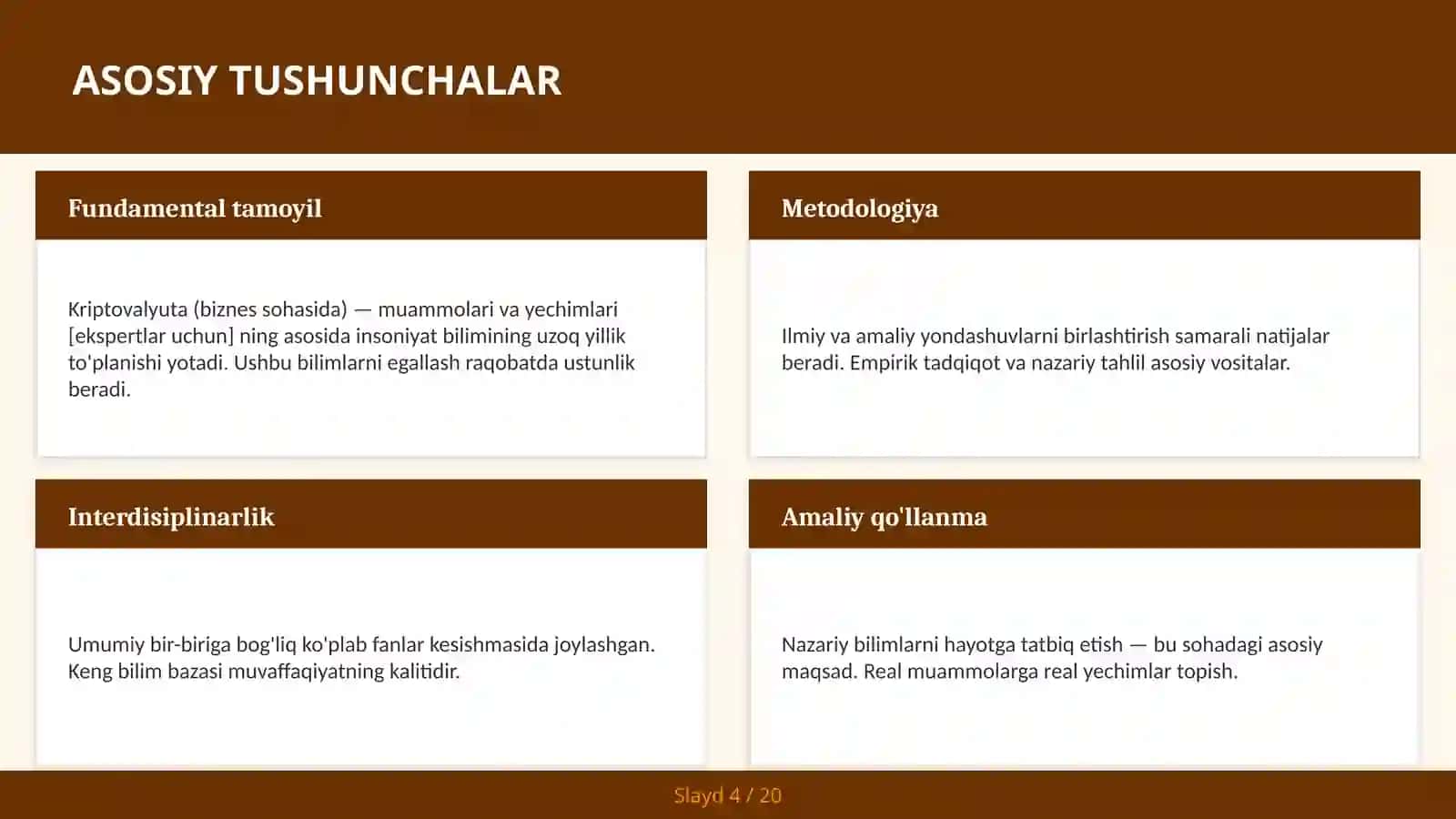 Kriptovalyuta (biznes sohasida) - muammolari va yechimlari [ekspertlar uchun] 4