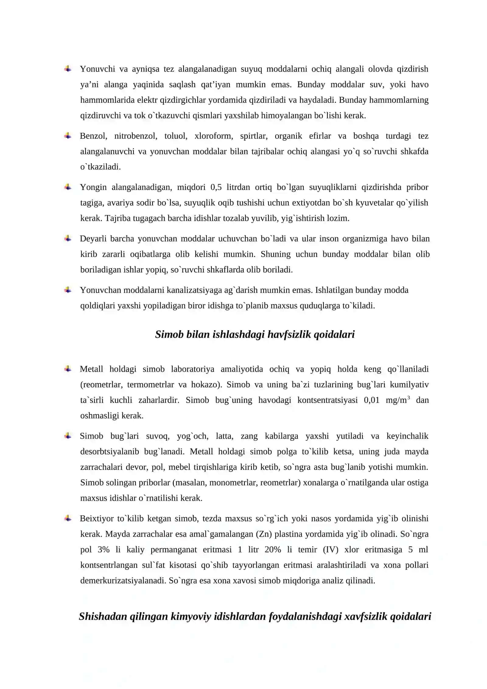 Anorganik kimyo fanidan laboratoriya mashg’ulotlari 4