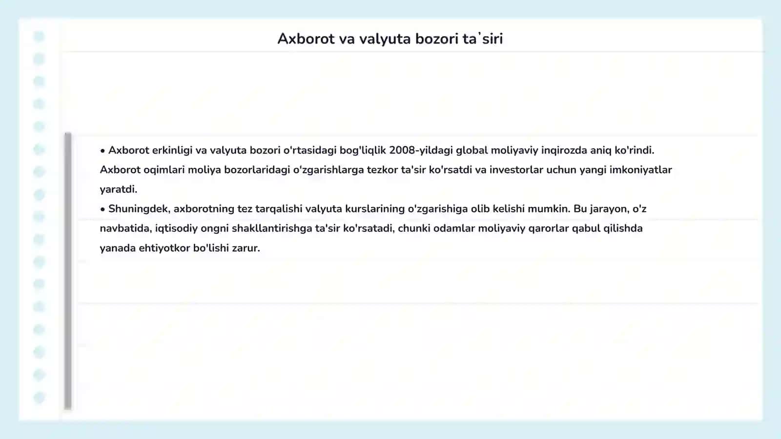 Glaballashuv sharoitida axborotning maʼnaviyatga taʼsiri 4