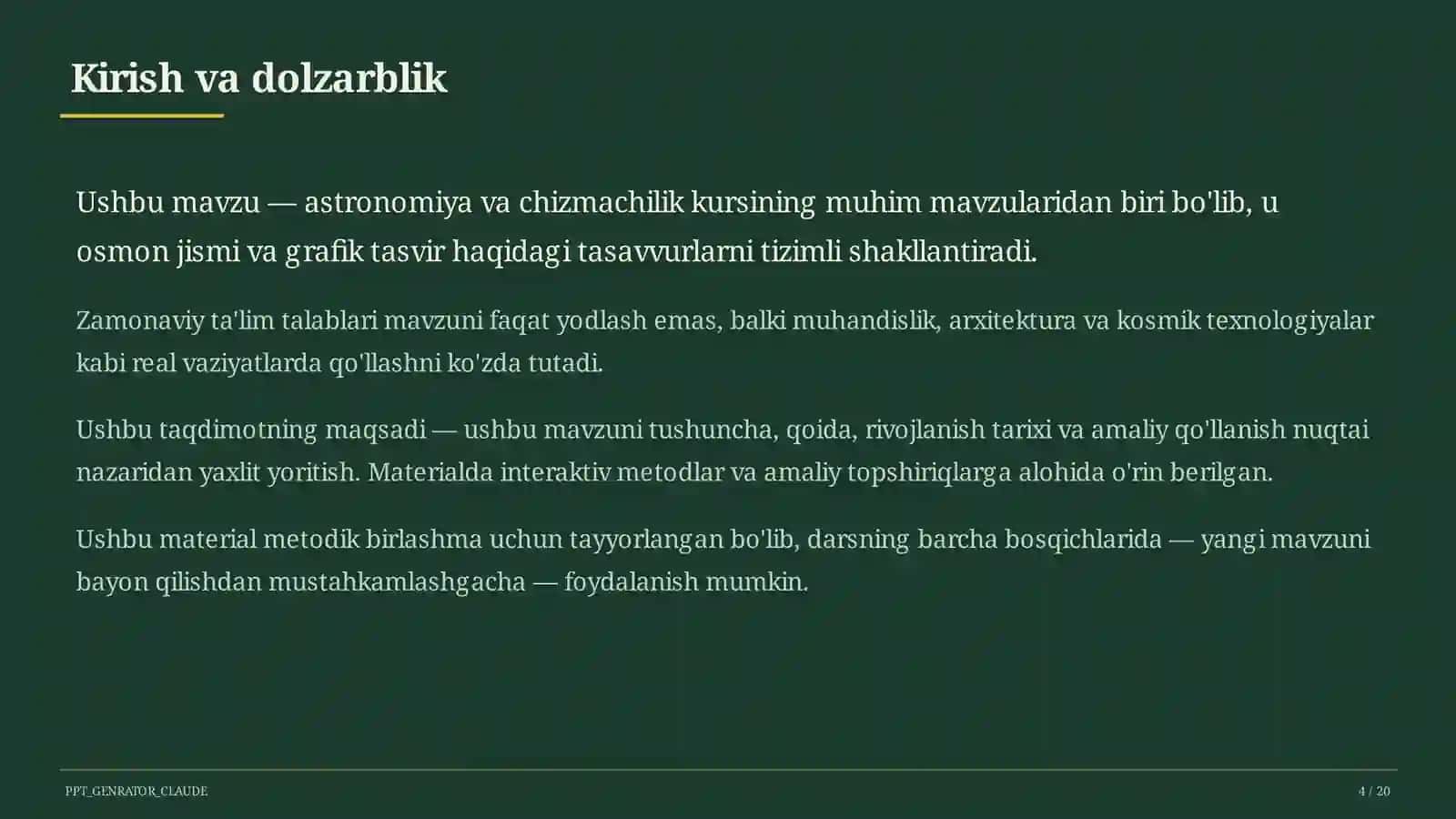 Quyosh sistemasi: sayyoralar va ularning yo'ldoshlari (9-sinf) 4