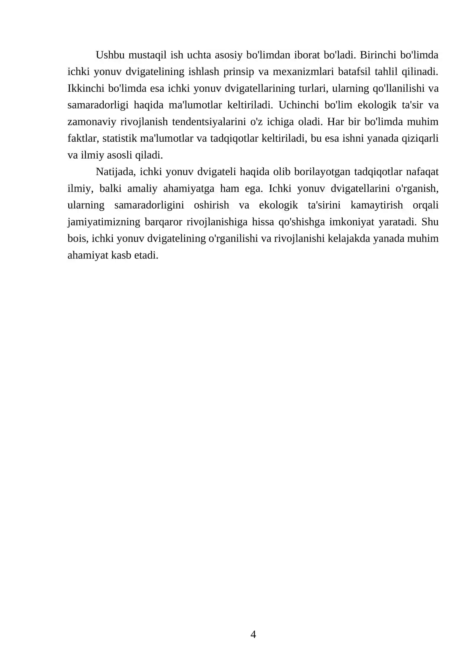 Ichki yonuv dvigateli 4