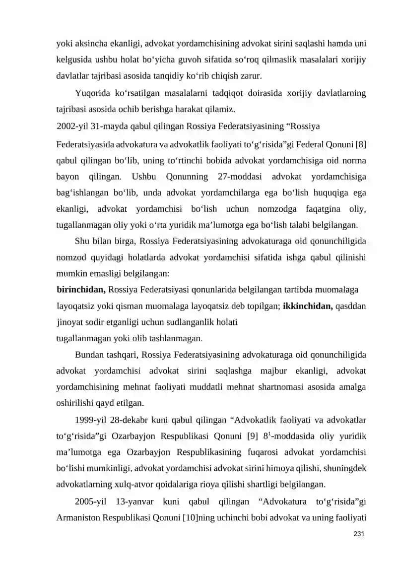Advokatura Institutiga Yosh Malakali Kadrlarni Jalb Qilish 4
