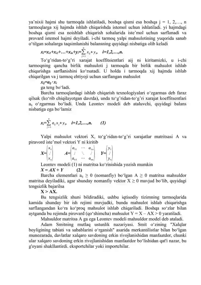leontevning mahsuldor modeli. 4
