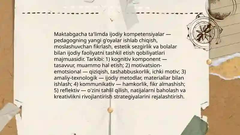 Bo'lajak maktabgacha ta'lim pedagoglarini kreativ qobiliyatlarini rivojlantirish mazmuni 4