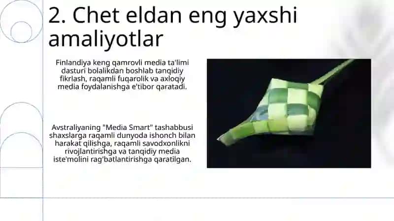 Fan: Media savodxonligi va axborot madaniyati 4