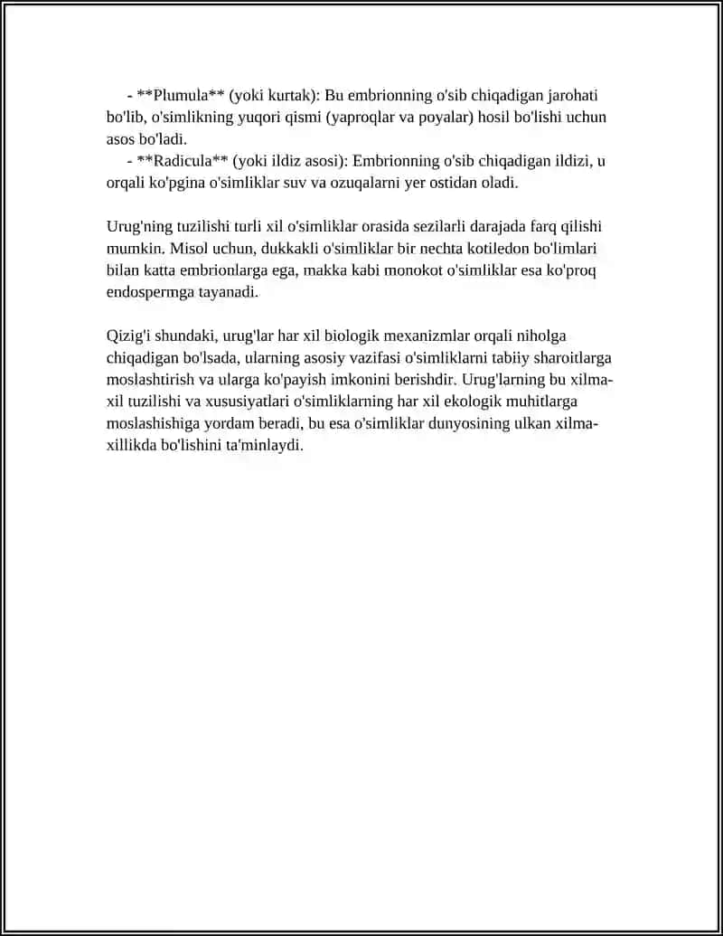 URUG'LARNING TUZULISHI, TIPLARI VA UNISHI 4