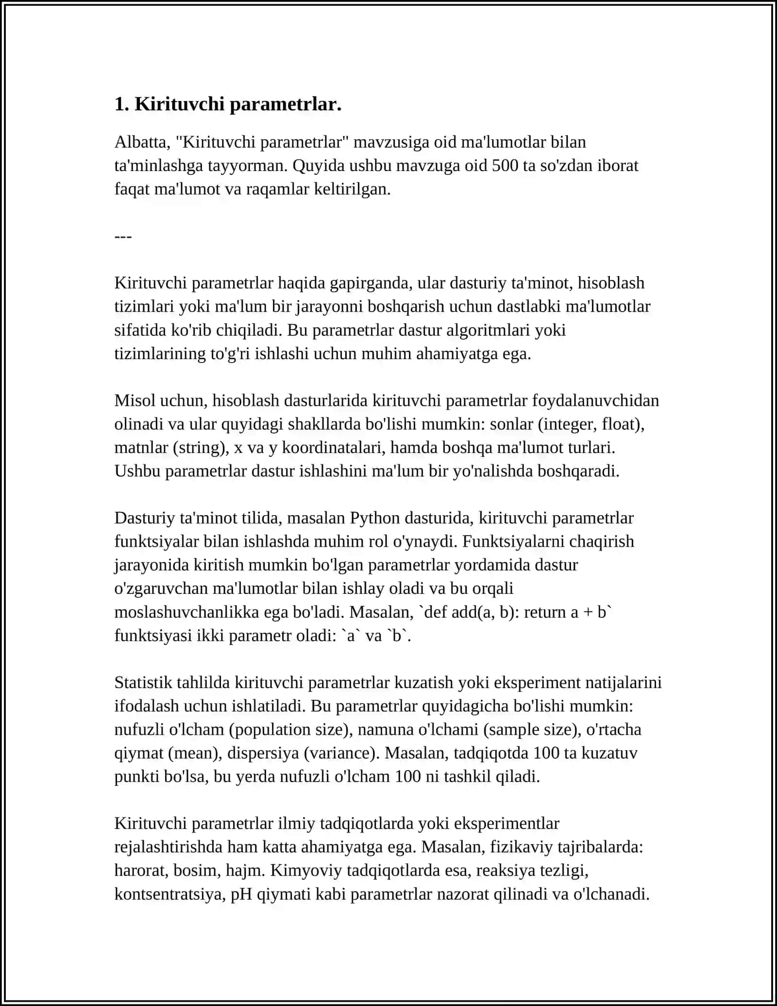MIS-MOLIBDENLI RUDALARNI FLOTOSION BOYITISHNING MIQDOR SXEMASINI HISOBLASH 4