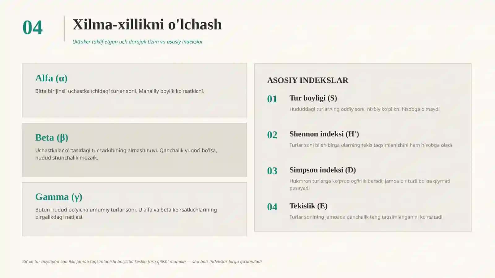 biologik xilma xillik tushunchasi va uni muhofaza qilish ahamiyati 4