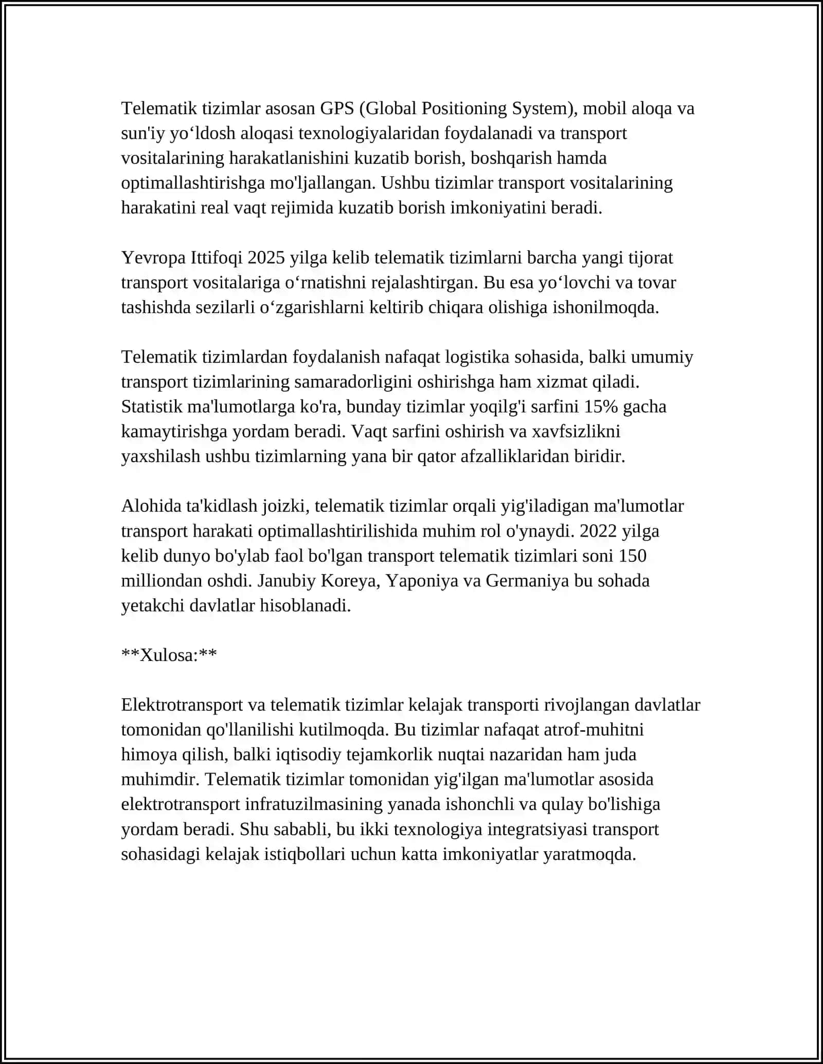 ELEKTROMOBILLARDA TELEMATIK TIZIMLAR 4