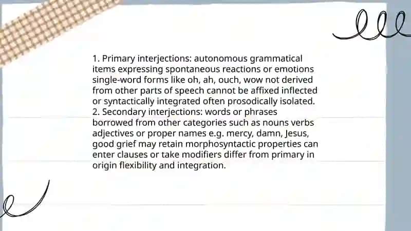 Interjection Lesson 4