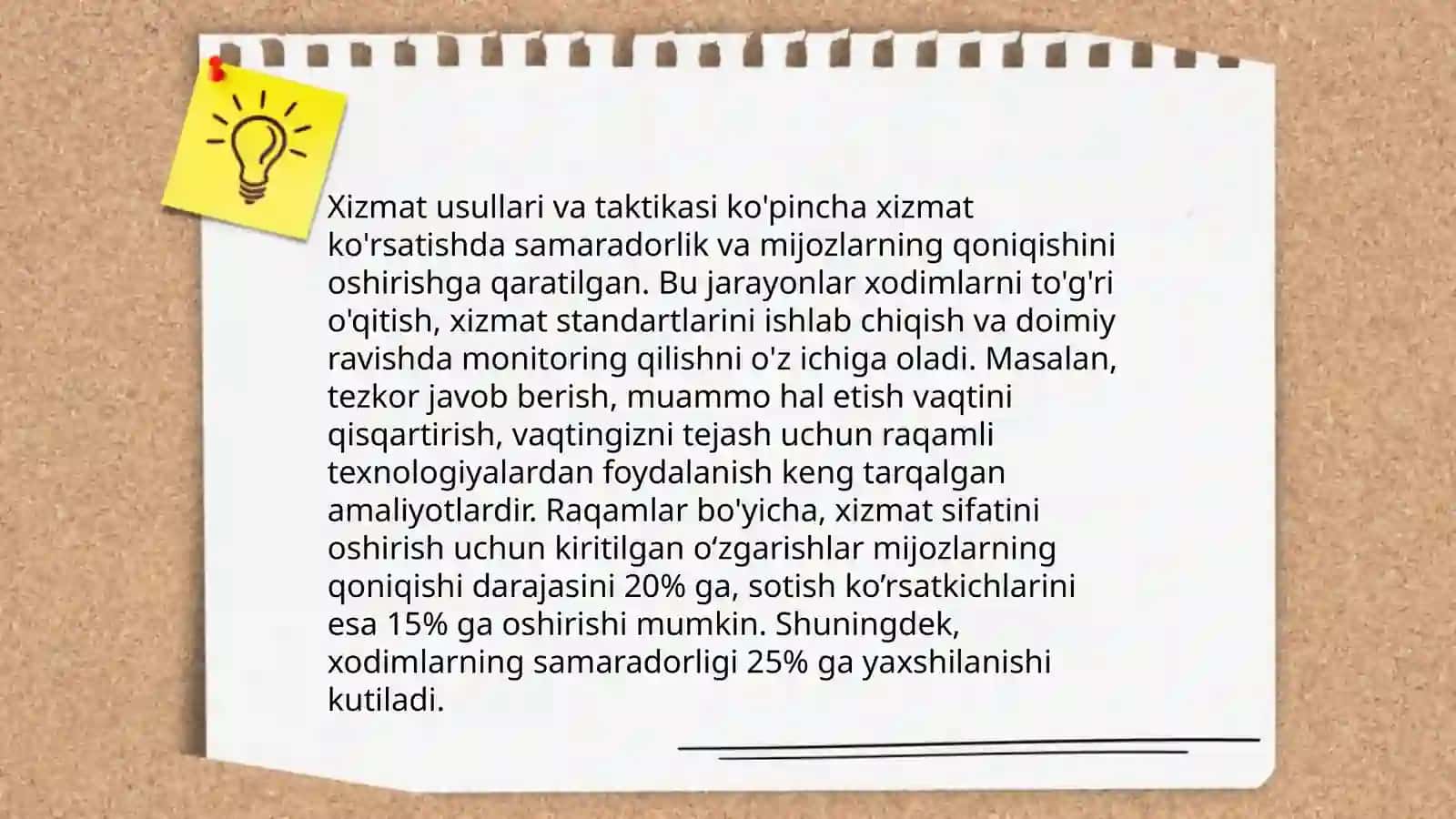 Xizmatga tayyorlanish texnikasi 4