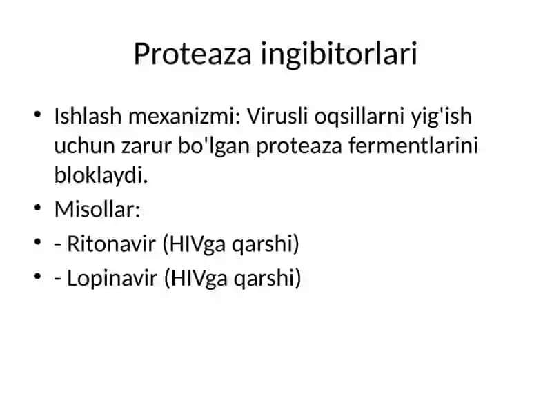 Viruslarga qarshi dorilar 4