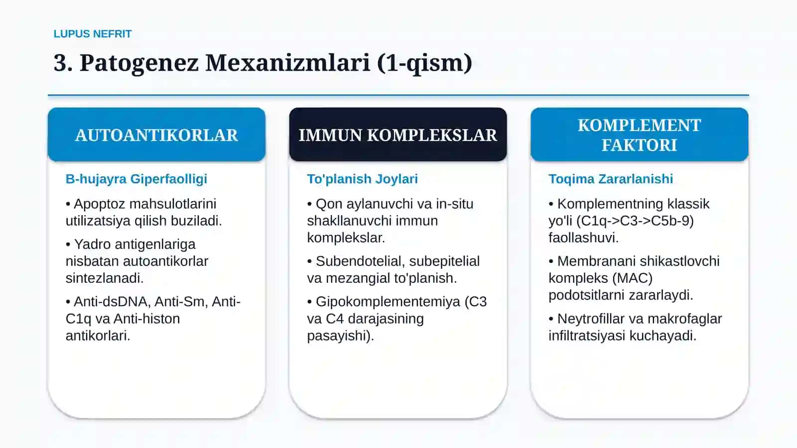 Lupus nefriti — Etiologiya, patogenez, klinika, diagnostika va davolash | 15 slayd 4