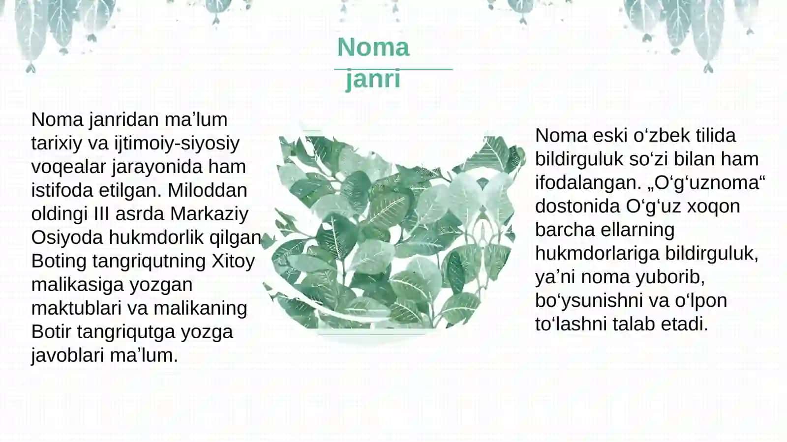 Noma janri haqida 4