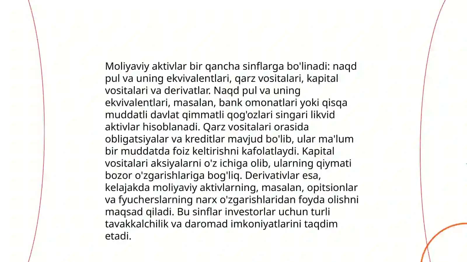 Moliyaviy aktivlarni tasniflash va ularni banklarda hisobga olish (sotib olingan qimmatli qog'ozlarni hisobga olish) 4