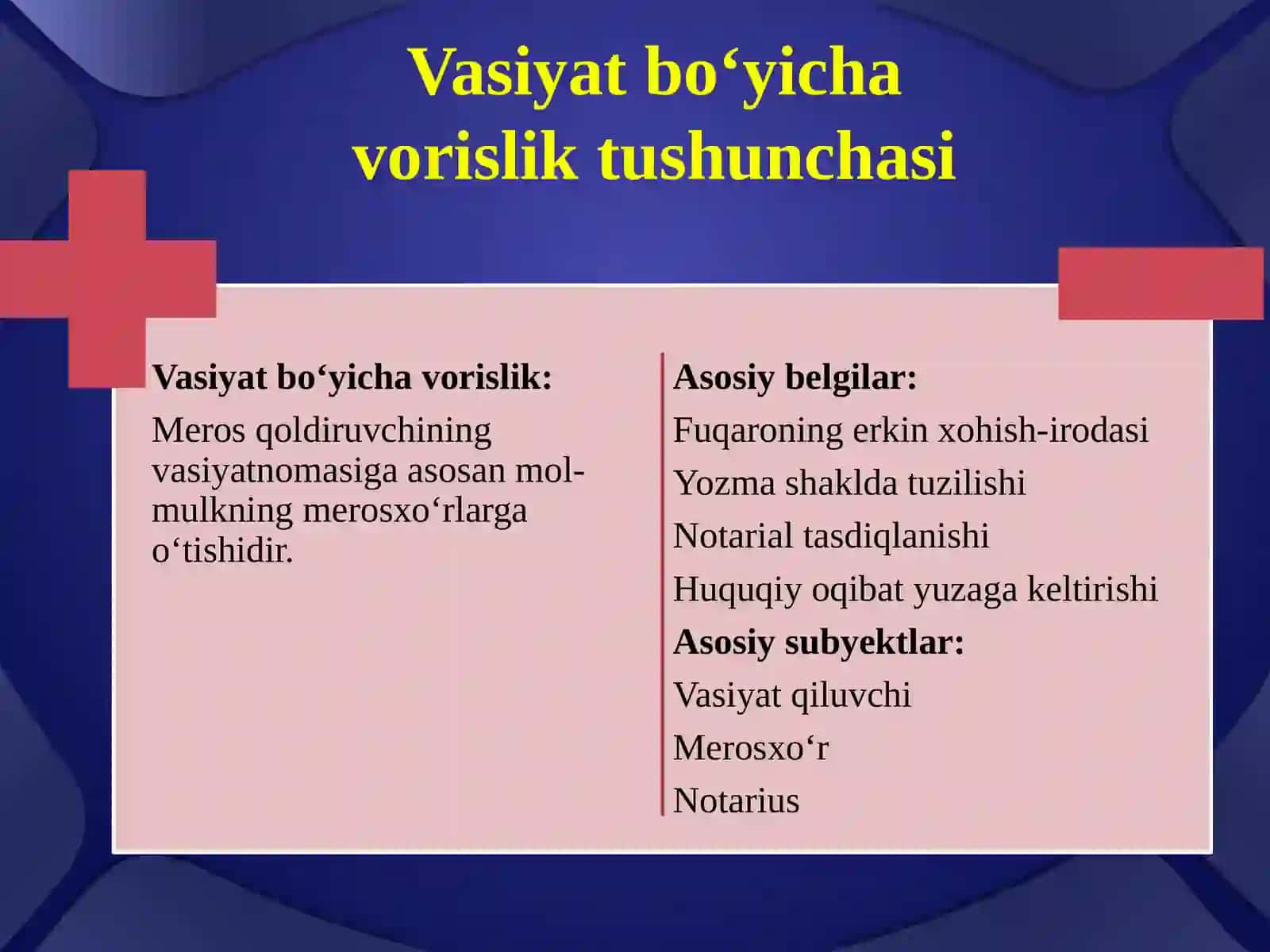 Vasiyat bo‘yicha vorislik 4