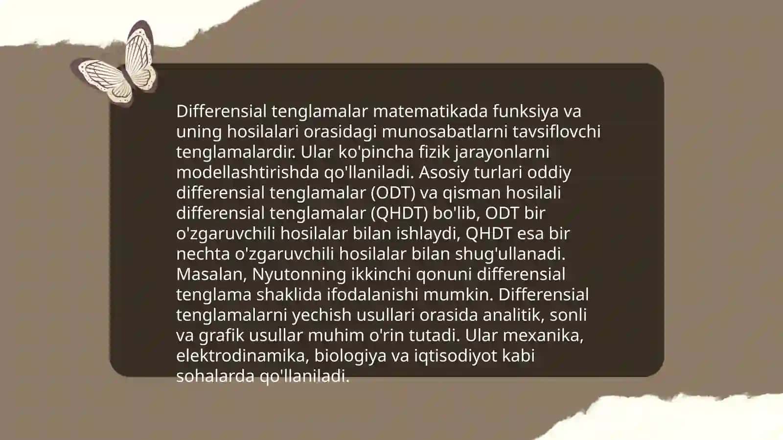 Matematik Modelni Qurish Metodlari 4