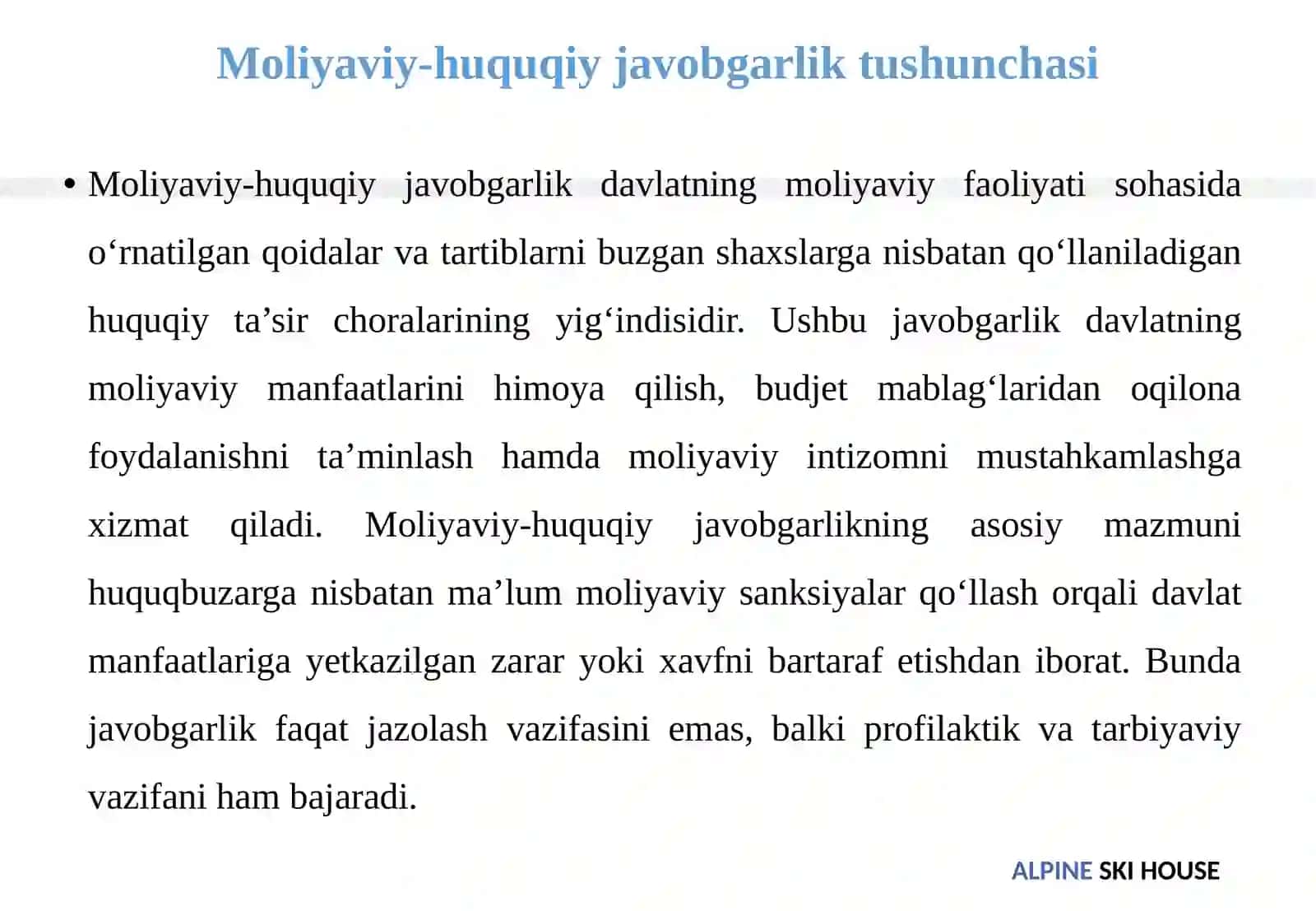 Moliyaviy-Huquqiy Javobgarlikning Tushunchasi 4