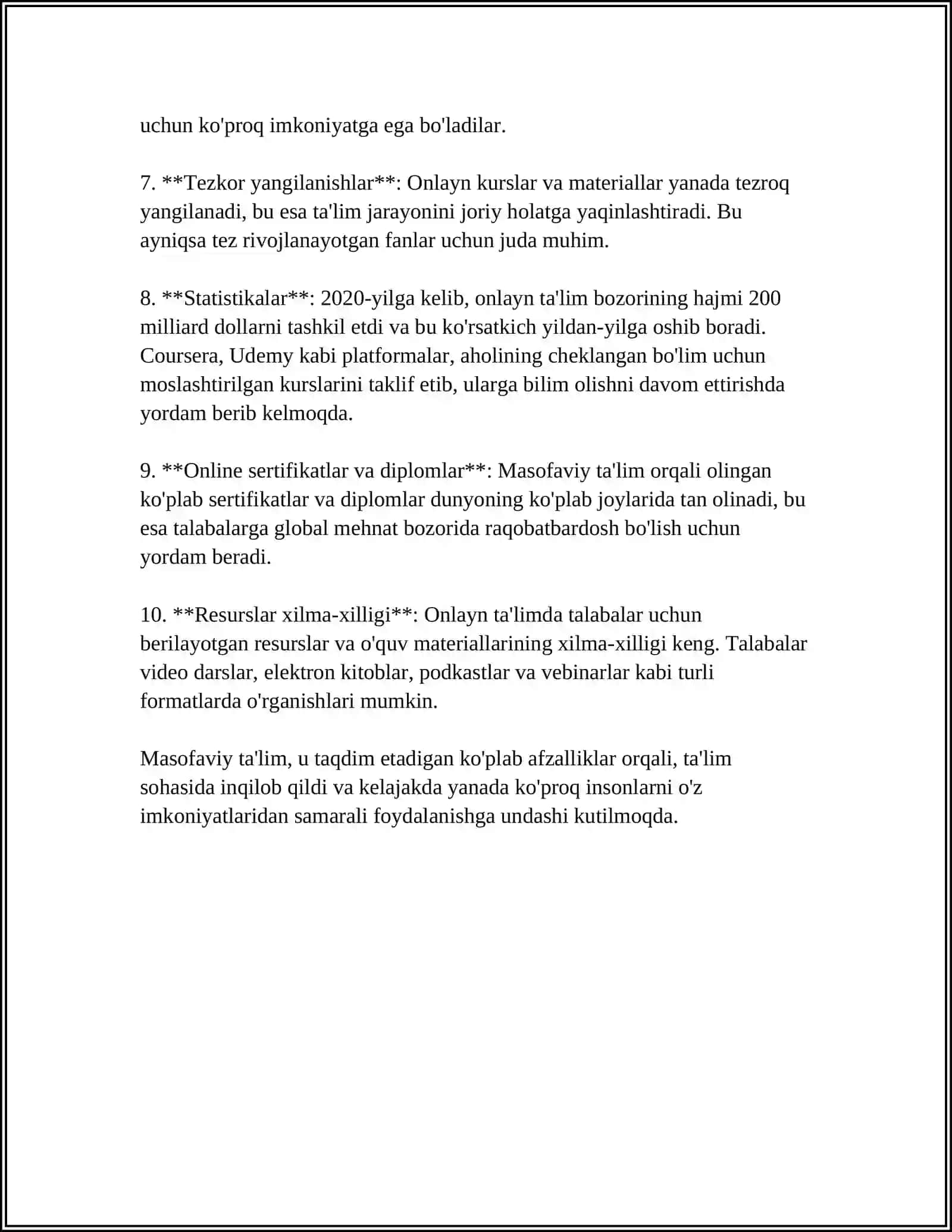 MASOFALI OʻQITISH METODLARI 4