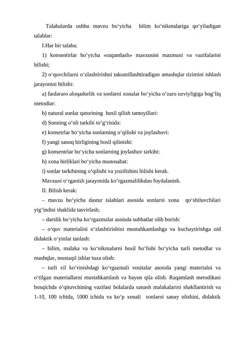 BOSHLANG’ICH SINF O’QUVCHILARIGA MANFIY BO’LMAGAN BUTUN SONLARNI QO’SHISH VA AYRISHNI O’RGATISHDA YOZMA USULLARDAN FOYDALANISH METODIKASI 4