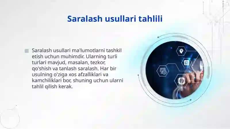 Saralash masalalari 4