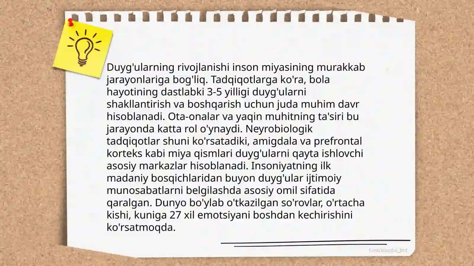 Psixik jarayonlarning tug'ilishi 4
