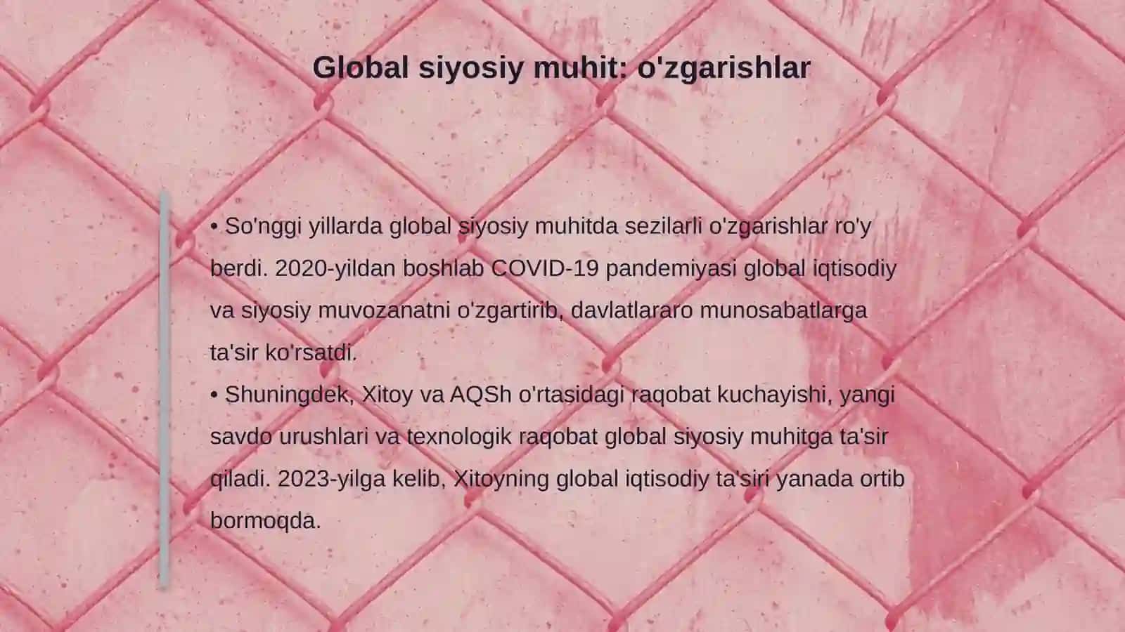 Global siyosiy muhit va xalqaro xavfsizlik strategiyalari 4