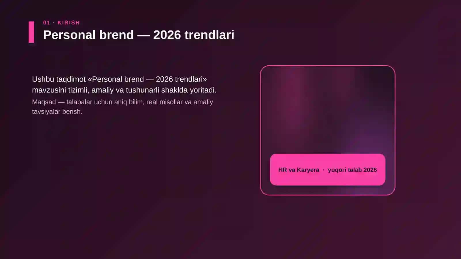 Personal brend — 2026 trendlari 4