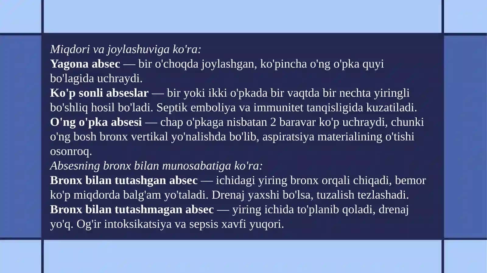 O'PKA ABSESI PREZENTATSIYA 4