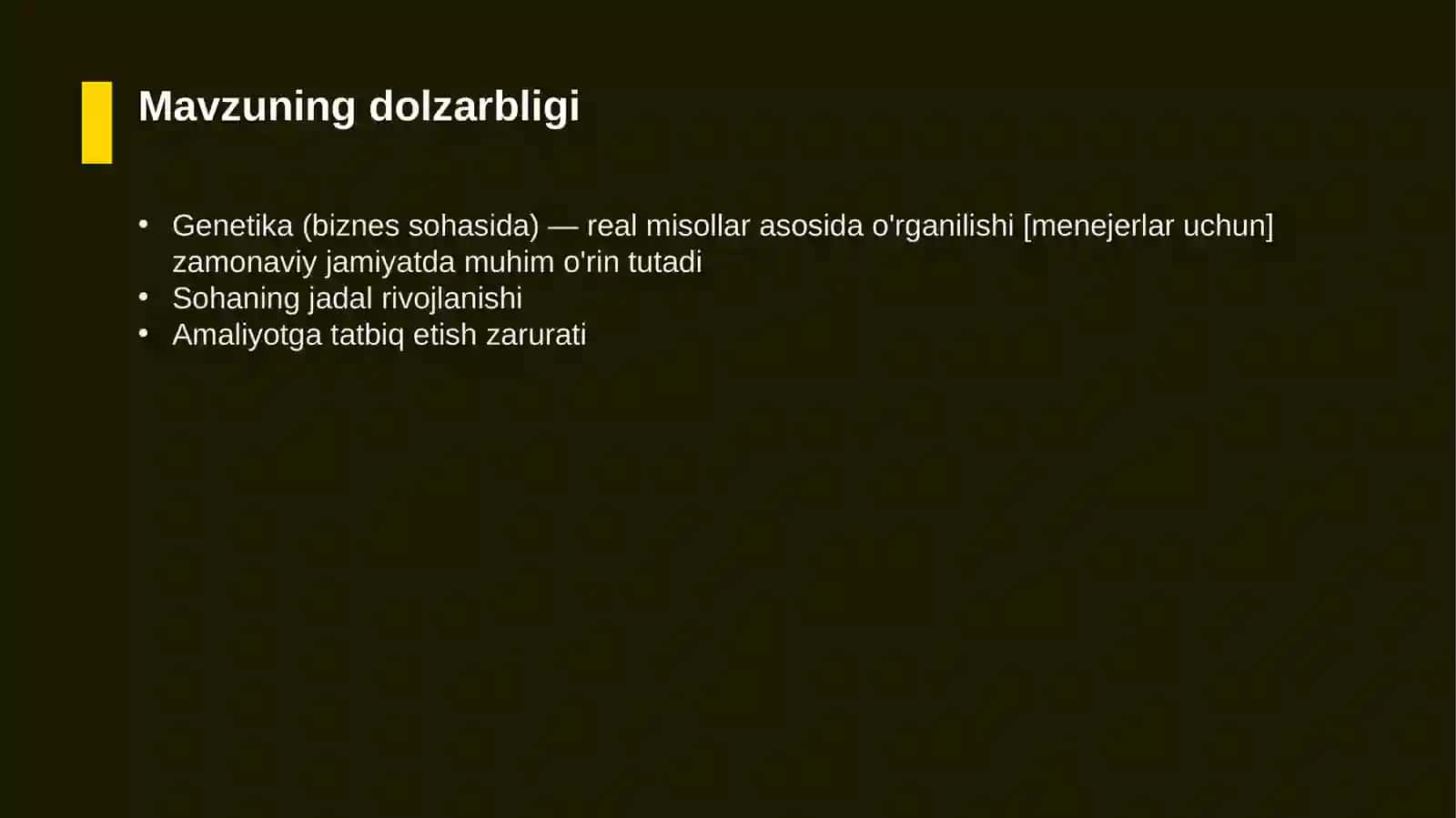 Genetika (biznes sohasida) — real misollar asosida o'rganilishi [menejerlar uchun] 4