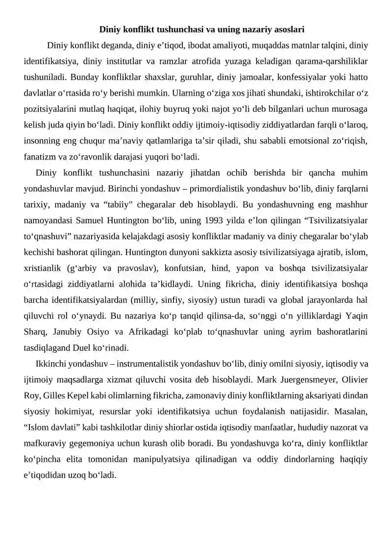 Diniy konfliktlar 4