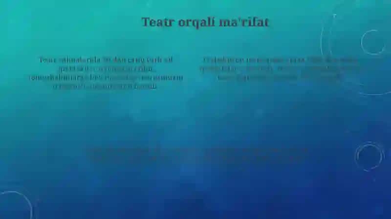 Teatrda ma'naviyat tarbiyasi 4
