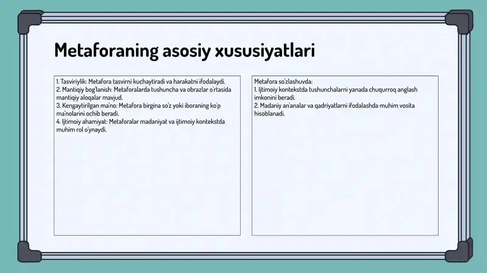 O zbek tilshunosligida metafora hodisasi talqini 4