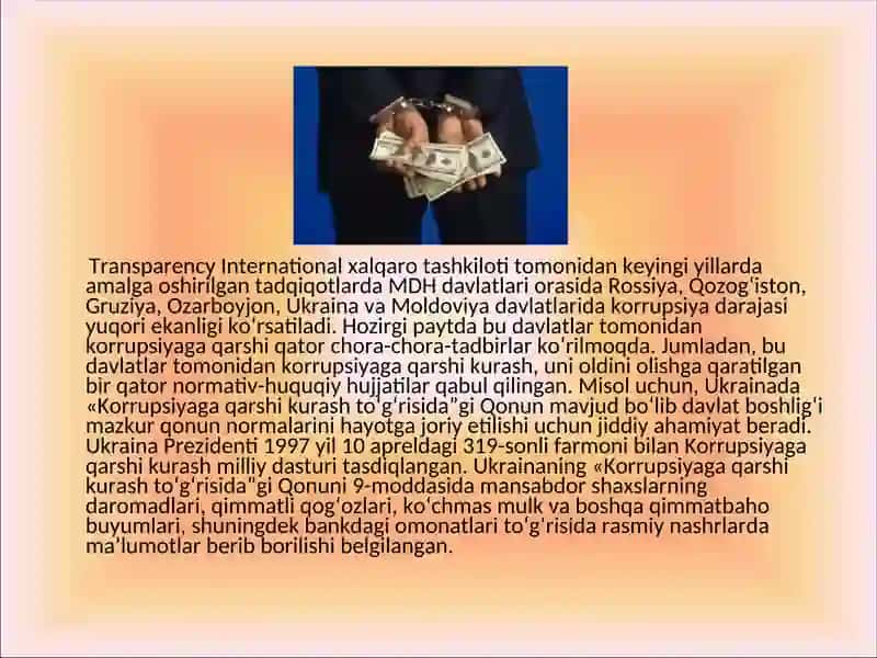 O'ZBEKISTONDA KORRUPSIYAGA QARSHI KURASH MEXANIZMI 4