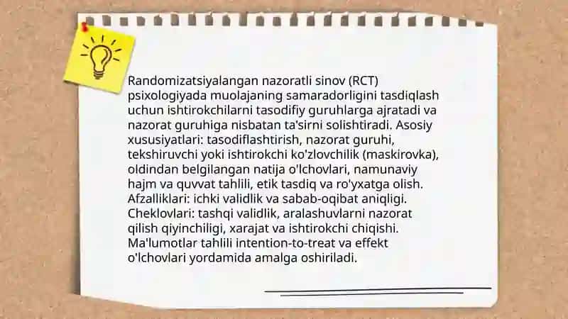 Hozirgi zamon psixologiyasining tadqiqot metodlari 4
