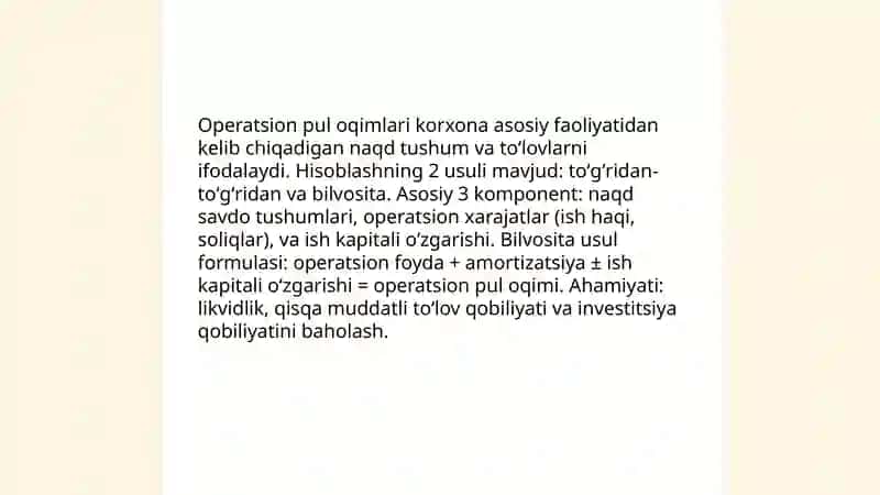Pul oqimlari 4
