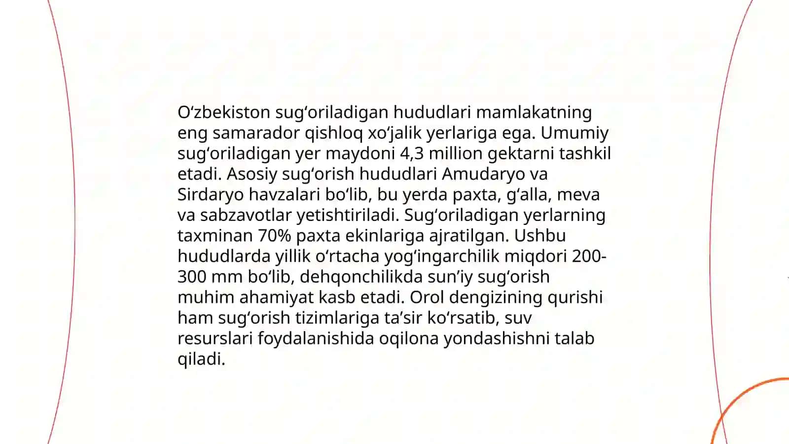 Sug'oriladigan tuproqlar kimyoviy xususiyatlari 4