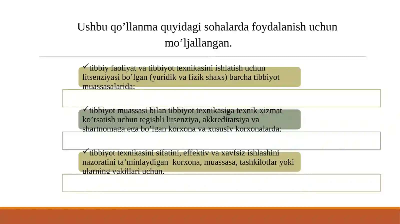 Tibbiyot texnikasiga texnik xizmat ko'rsatish 4