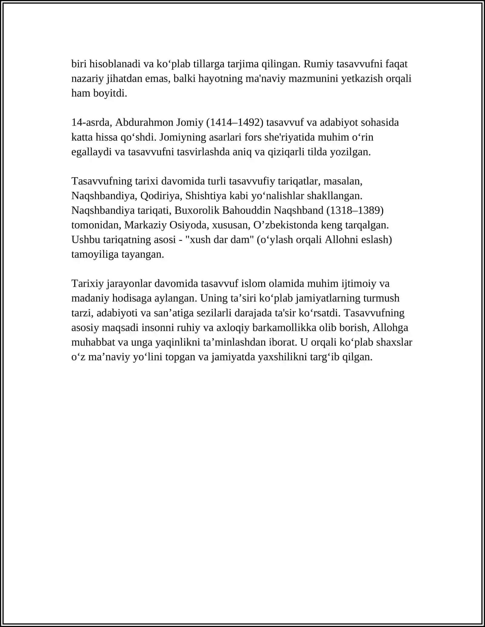 TASAVVUFNING IJTIMOIY-ESTETIK ASOSLARI 4