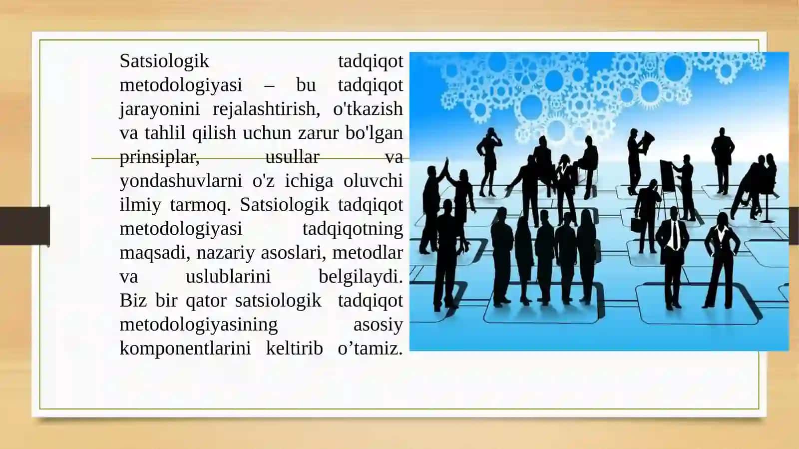 Sotsiologik tadqiqotlar tushunchasi, uni tashkil etish, o‘tkazish dasturi 4