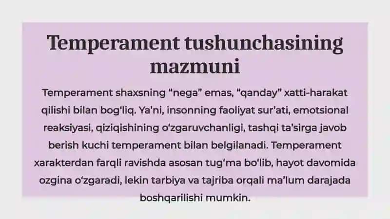 Temperament 4