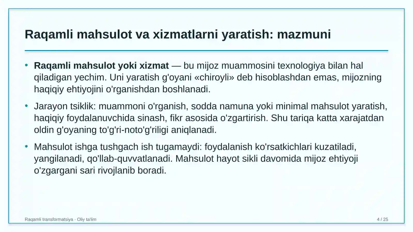 raqamli banklarda raqamli mahsulot va xizmatlarni yaratish 2652 4