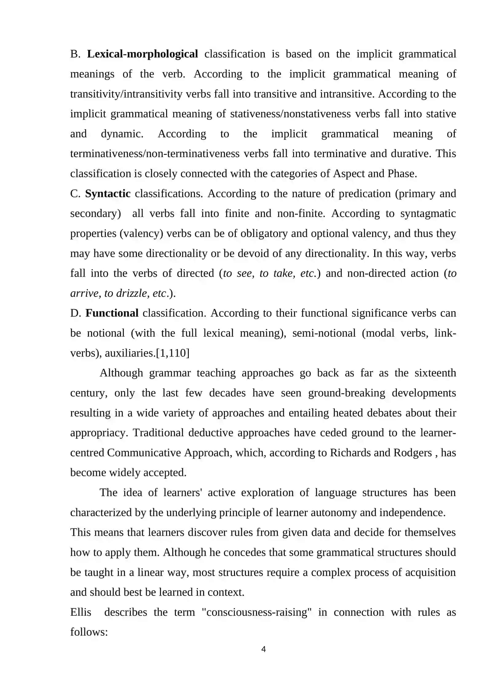 The Use of Infinitive Constructions in Authentic Classroom Materials 4