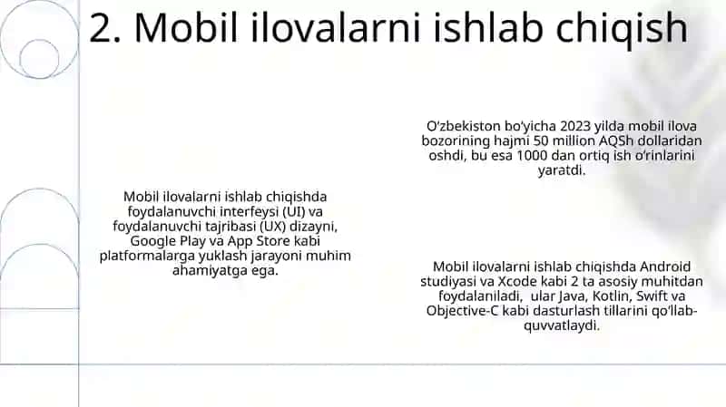 Informatika va Axbarotot Texnologiyalari Fanining Dars Rejasi 4
