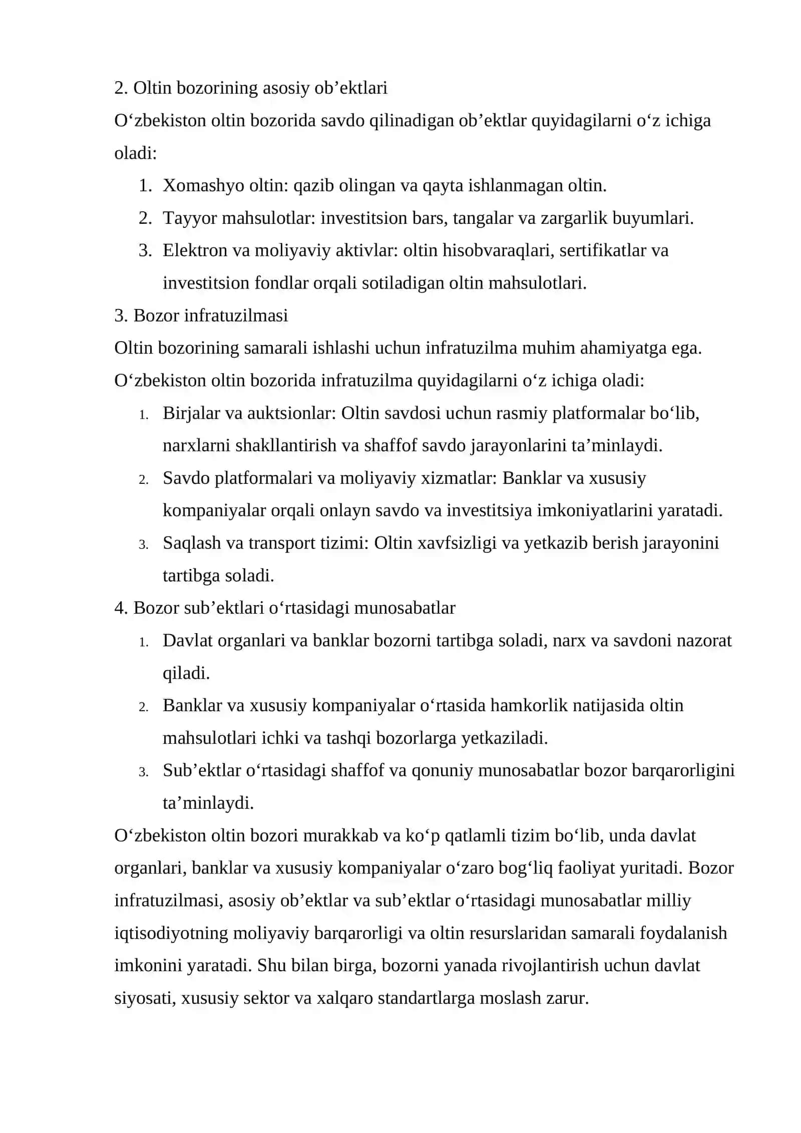 O'zbekiston respublikasi Oltin bozori 4