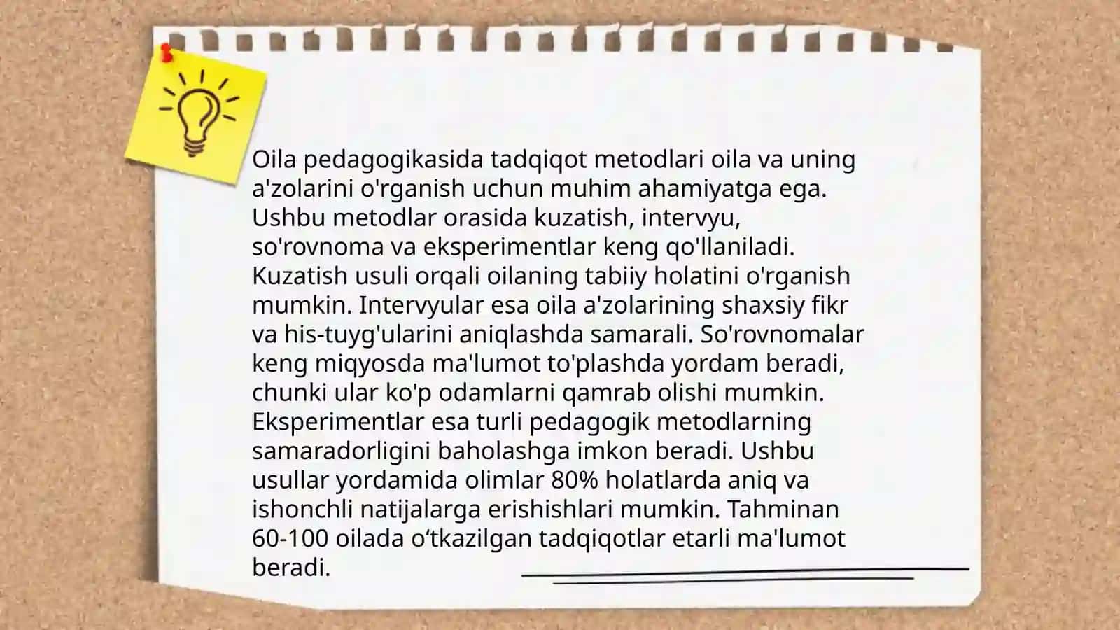 Oila va ijtimoiy pedagogika fanining tadqiqot metodlari 4